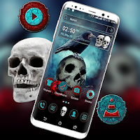 Skull Crow Launcher Theme