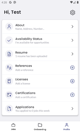 Android application Integrated Resources screenshort