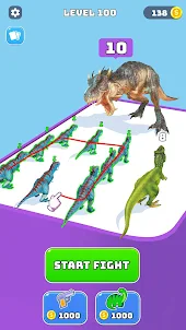 Dinosaurs Battle - Merge 3D