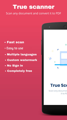 Android application True Scanner -Easy PDF Scanner screenshort