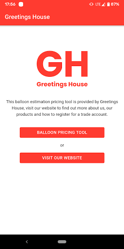Android application Greetings House screenshort