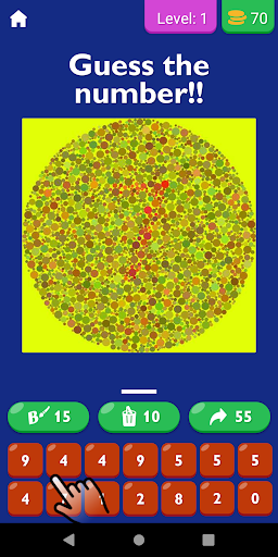 Android application Color Blindness Test App screenshort
