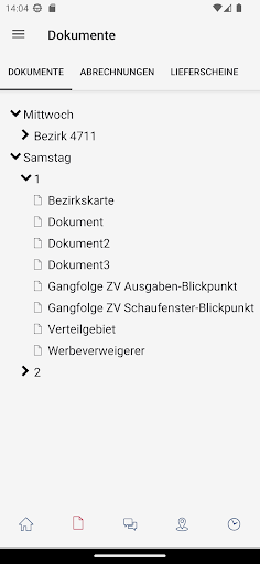 ZSK ZustellerApp Screen 3