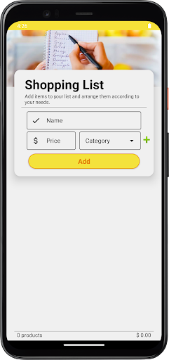 Android application My list screenshort