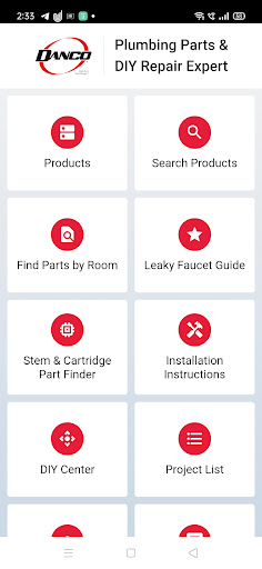 Android application Danco Catalog screenshort