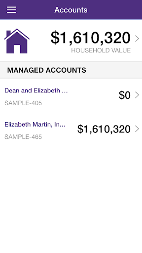 Echo Wealth Management Mobile Screen 2