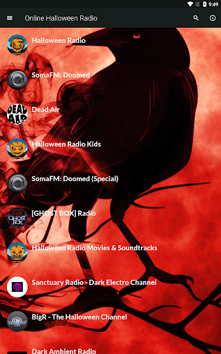 Android application Online Halloween Radio screenshort