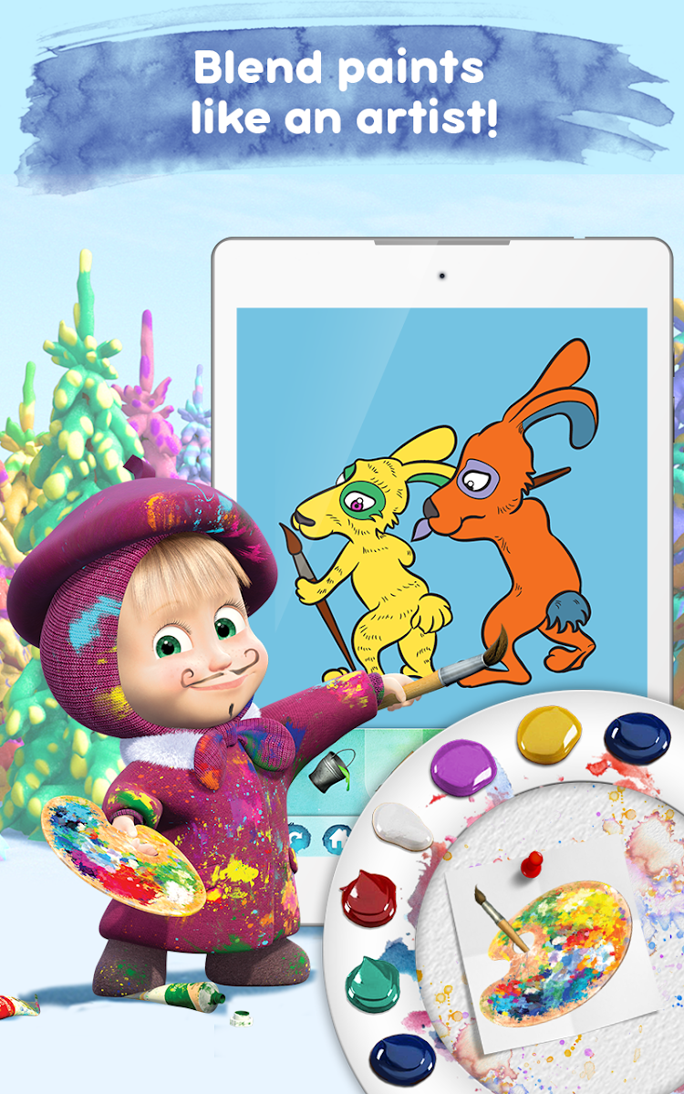 Masha and the Bear: Free Coloring Pages for Kids  Featured Image for Version 