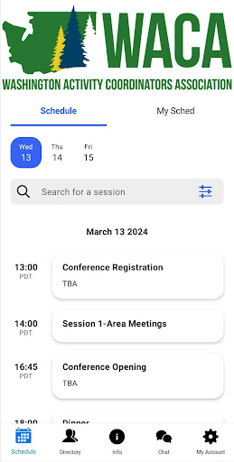 Android application WACA 2024 screenshort