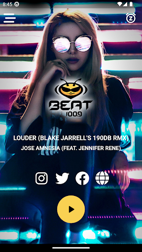 Android application Beat 100.9 screenshort