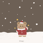 Cover Image of Download 카카오톡 테마 - 포곰이_크리스마스 브라운 (카톡테마)  APK