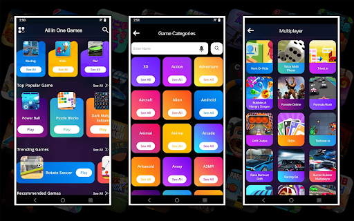 Android application 10000+ All IN ONE 2023 GAMES screenshort