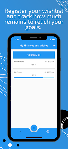 My Finances and Wishes Screen 3