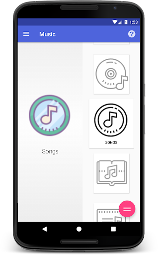 Android application Player Mp3 screenshort