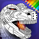 Dino Robots Coloring Book for Boys Apk