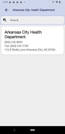 City-Cowley County Health Dept Screen 3