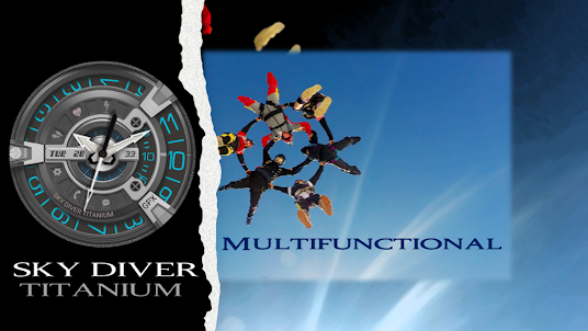 Sky Diver Titanium Wear OS
