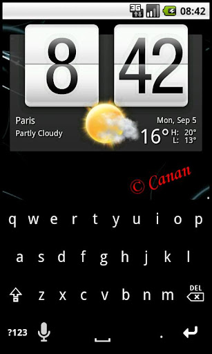 Android application KB Skin : RingRed screenshort