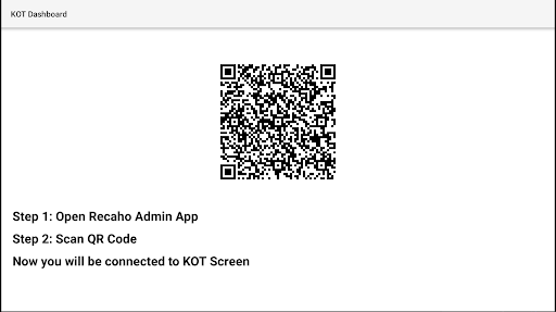 Recaho KOT Dashboard Screen 3