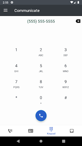 Android application Genesys Cloud Communicate screenshort