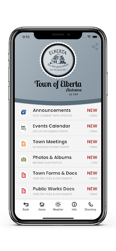 Town of Elberta Screen 2