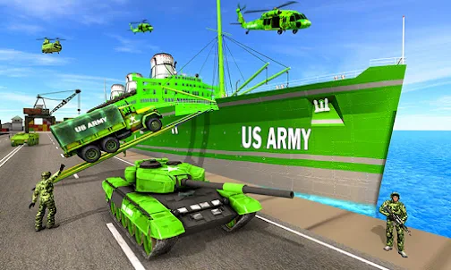 US Army Truck Cargo Transport