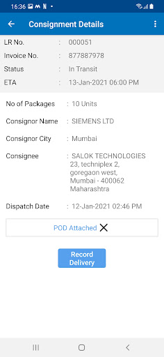 SmarTrace App Screen 3
