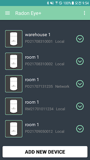 Android application Radon Eye Plus(라돈아이플러스) screenshort