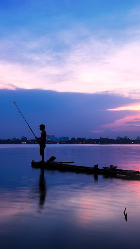 Android application beautiful lake wallpaper screenshort