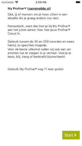 Android application My Profnar® screenshort