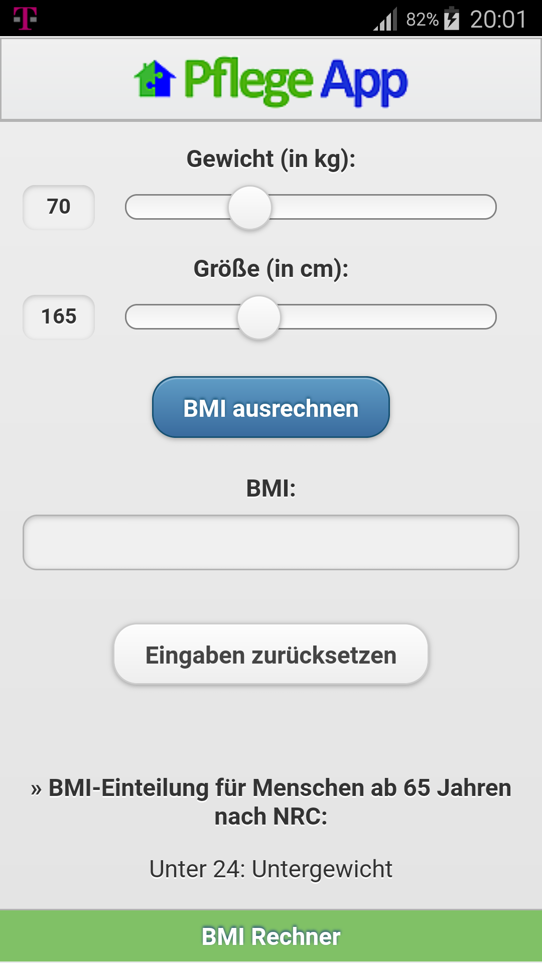 Android application Pflege App screenshort