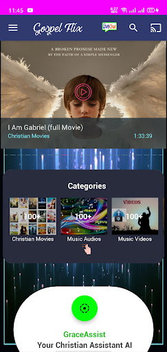 Android application Gospel Flix - Christian Movies screenshort