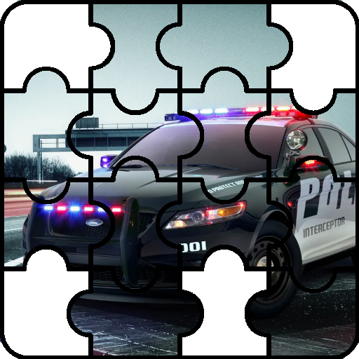 Police Car Jigsaw Puzzle Laai af op Windows