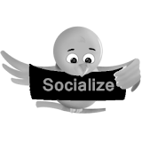 Black Socialize for Twitter icon