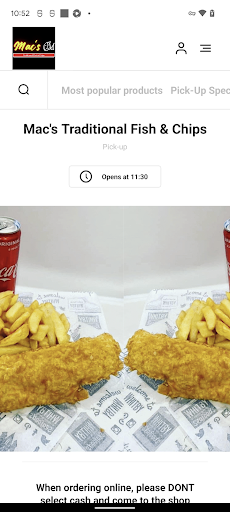 Android application Macs Traditional Fish & Chips screenshort