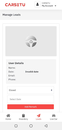 CARSETU Dealer Screen 3
