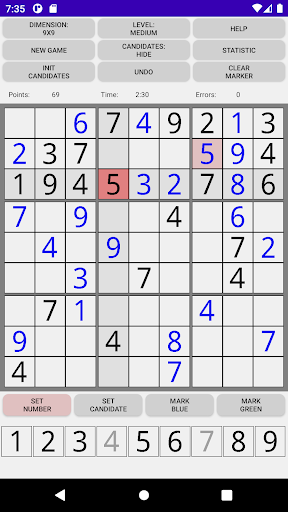 MGSudoku Screen 3