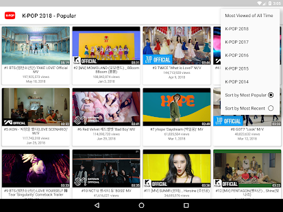 K-POP Tube - Popular & Recent 1.0.39 Screenshots 10