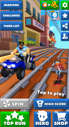 Android application Crazy Subway screenshort