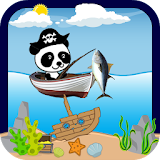 Lets Gone Fishing Panda Pirate icon