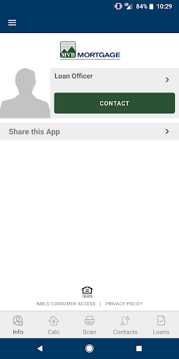 My MVB Mortgage Screen 2