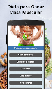 Cromático Masaccio Sudán Dieta para ganar masa muscular - Apps en Google Play