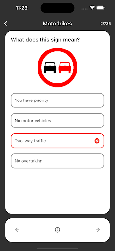 UK Driving Theory Test 2023 Screen 3