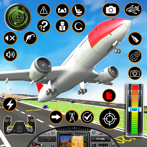 Airplane Pilot Simulator 3D logo