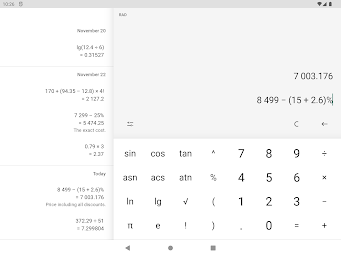 Solves  -  Calculator with History