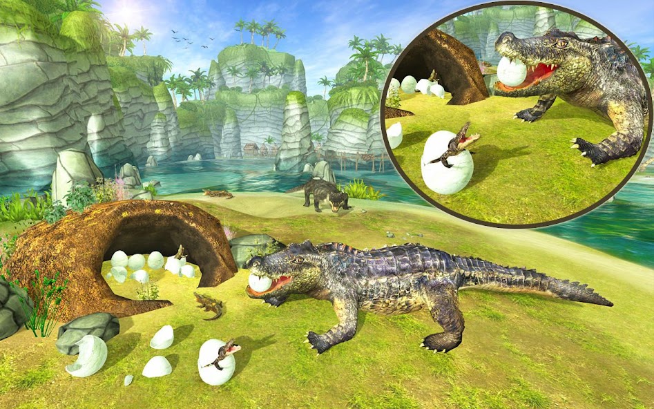 Crocodile Simulator Attack 3d banner