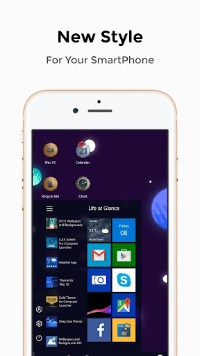 Galaxy Theme For Computer Laun Screen 2