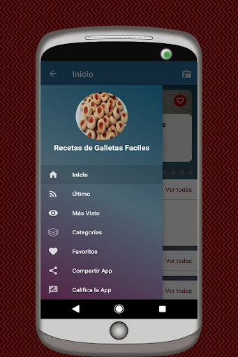 Android application Recetas de Galletas Caseras screenshort