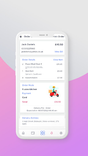 Android application Fusion My Business screenshort