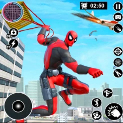 Spider Hero Fighting Gangster